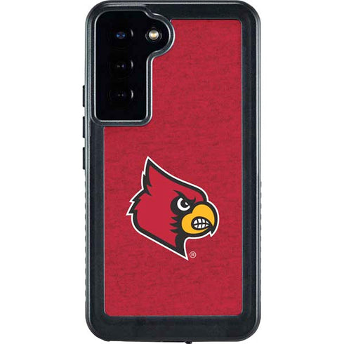 University of Louisville Red Background Galaxy S24 Plus Waterproof Case